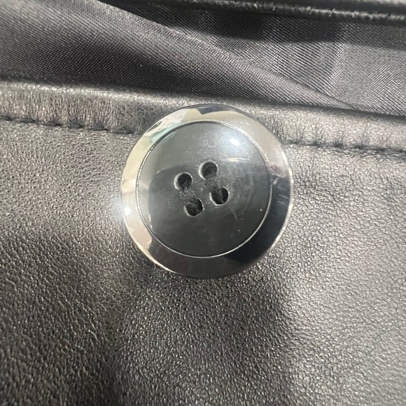 Black Leather Nora button down trench - Picture 6 of 15